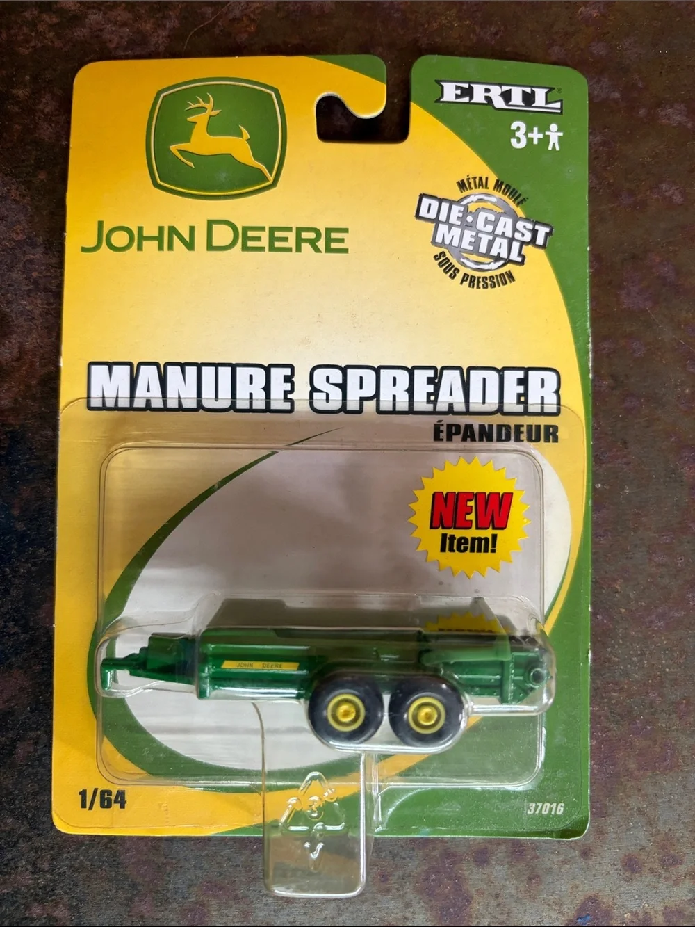 John Deere Farm Cake Toppers (2) VTG ERTL & 1/64 Die-Cast Toy Tractor(Unbranded)